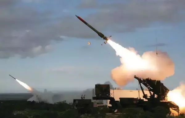 صورة نشرت في آذار/مارس 2020 تظهر عملية إطلاق صاروخ باتريوت. [وزارة الدفاع الأميركية]