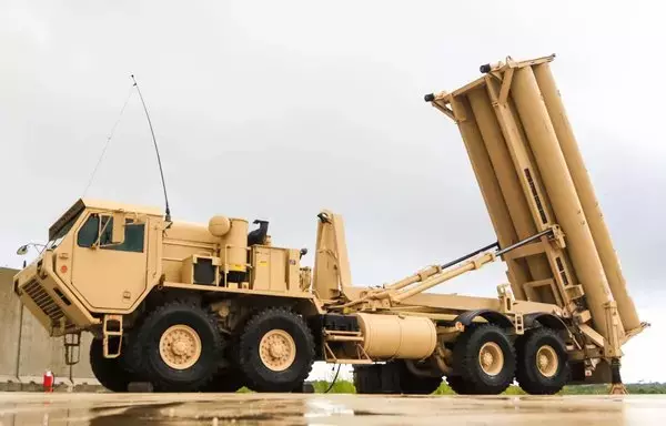 A Terminal High Altitude Area Defense, or (THAAD) weapon system. [US Army]
