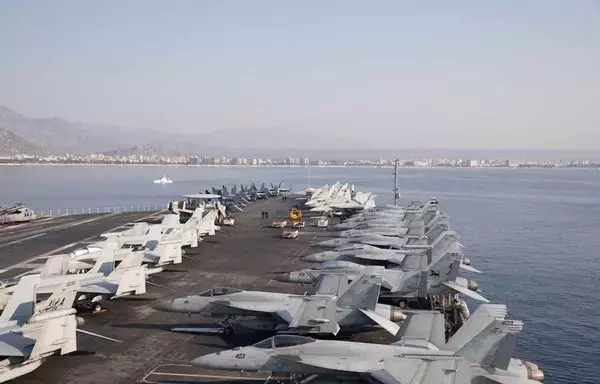 The world's largest aircraft carrier, the USS Gerald R. Ford (CVN 78), arrives in Antalya, Türkiye, for a scheduled port visit, on August 25. Gerald R. Ford is currently deployed in the eastern Mediterranean to help deter malign actors from sparking a regional conflict. [US Navy]