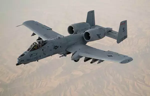 A US Air Force A-10 Thunderbolt II flies over the US Central Command area of responsibility in support of Operation Freedom's Sentinel on June 29, 2020. The Thunderbolt II is a highly accurate, global reach airframe that provides US and coalition forces a maneuverable close air support and precision strike platform. [US Air Force]