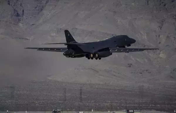 For the third time in eight days, B-1 Lancers conducted missions in the USCENTCOM area of responsibility, demonstrating the ability to rapidly project combat power. [US Central Command]