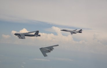 US Air Force strategic bombers stand watch with varied capabilities