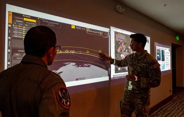 US military personnel take part in Space Domain Awareness training during Exercise Resolute Sentinel 2024 in Lima, Peru, June 5. [US Air Force]