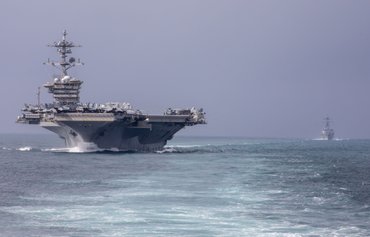 Dual US Navy carriers in Middle East represent extensive array of firepower