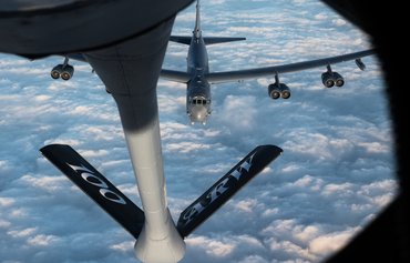 US Air Force bombers project power from eastern Mediterranean