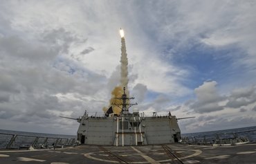 Standard Missile 3 shields against ballistic, spaceborne threats